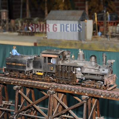 US-Waldbahnanlage in G-Scale Größe ... Ausstellung bei HUMA - Schwabach/Bayern